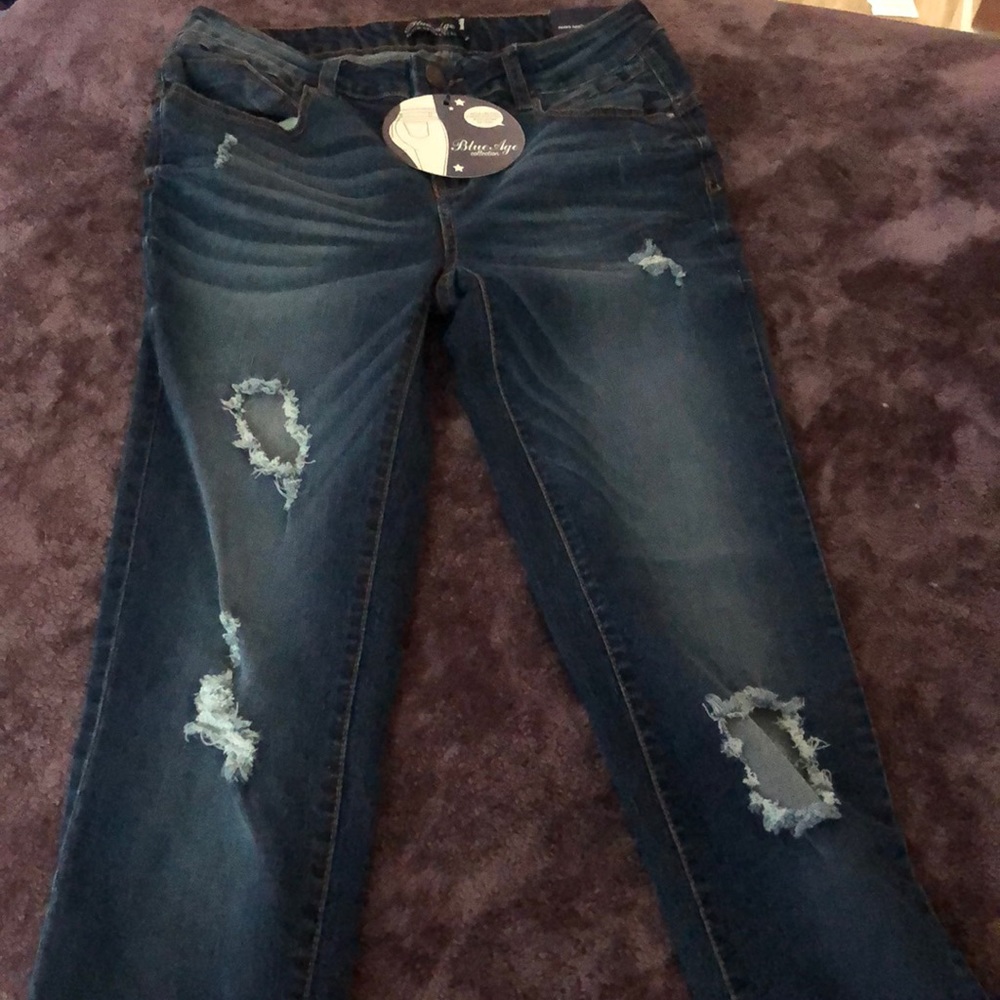 Fashion Nova distressed denim